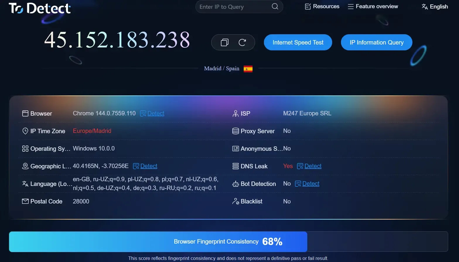 Using VPNs or proxies alone is not enough to create a new digital identity.