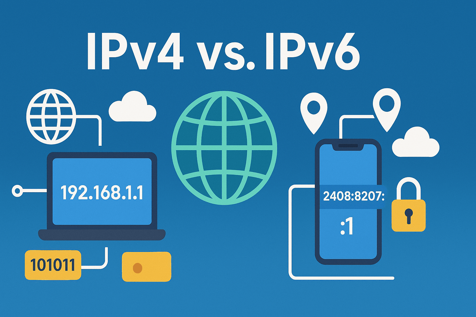 IPv4 und IPv6: Eine umfassende Interpretation von Netzwerkadressen