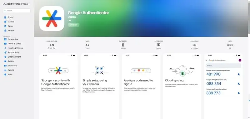 Google Authenticator