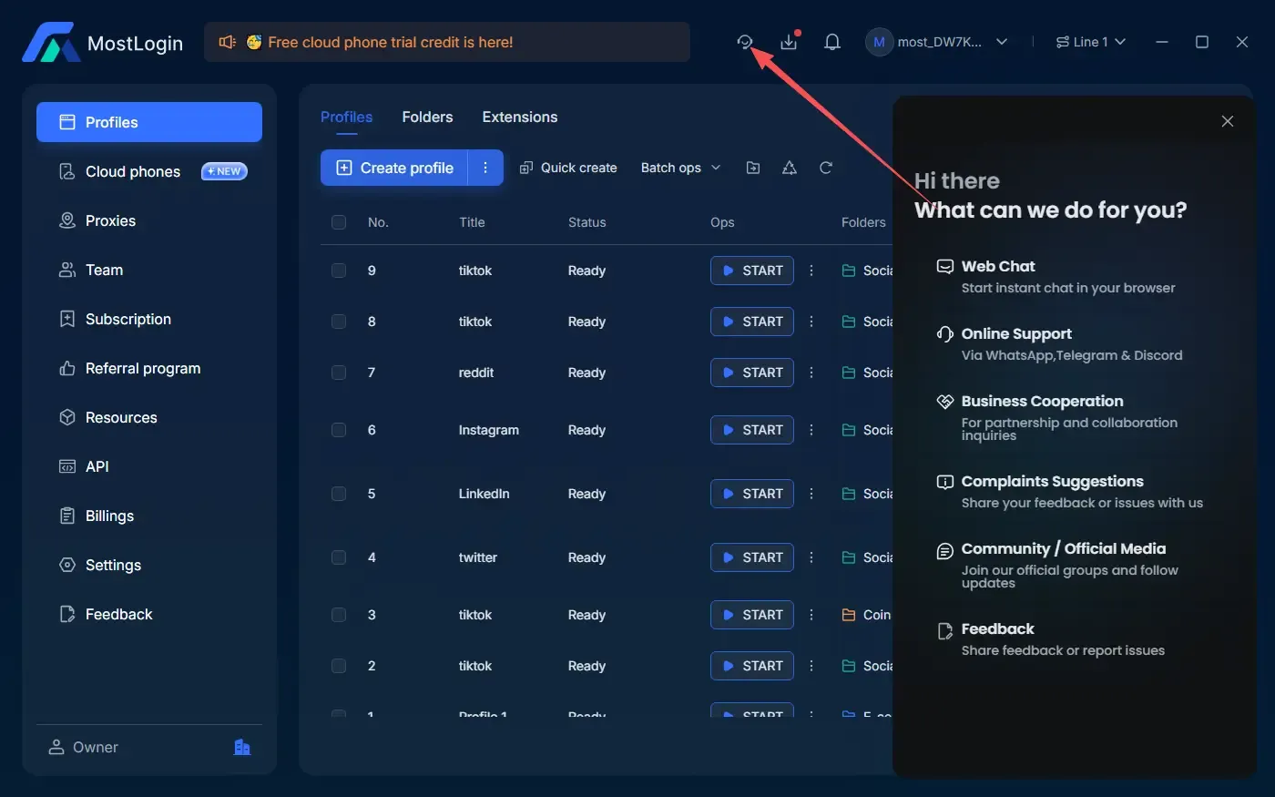 MostLogin 技術支援