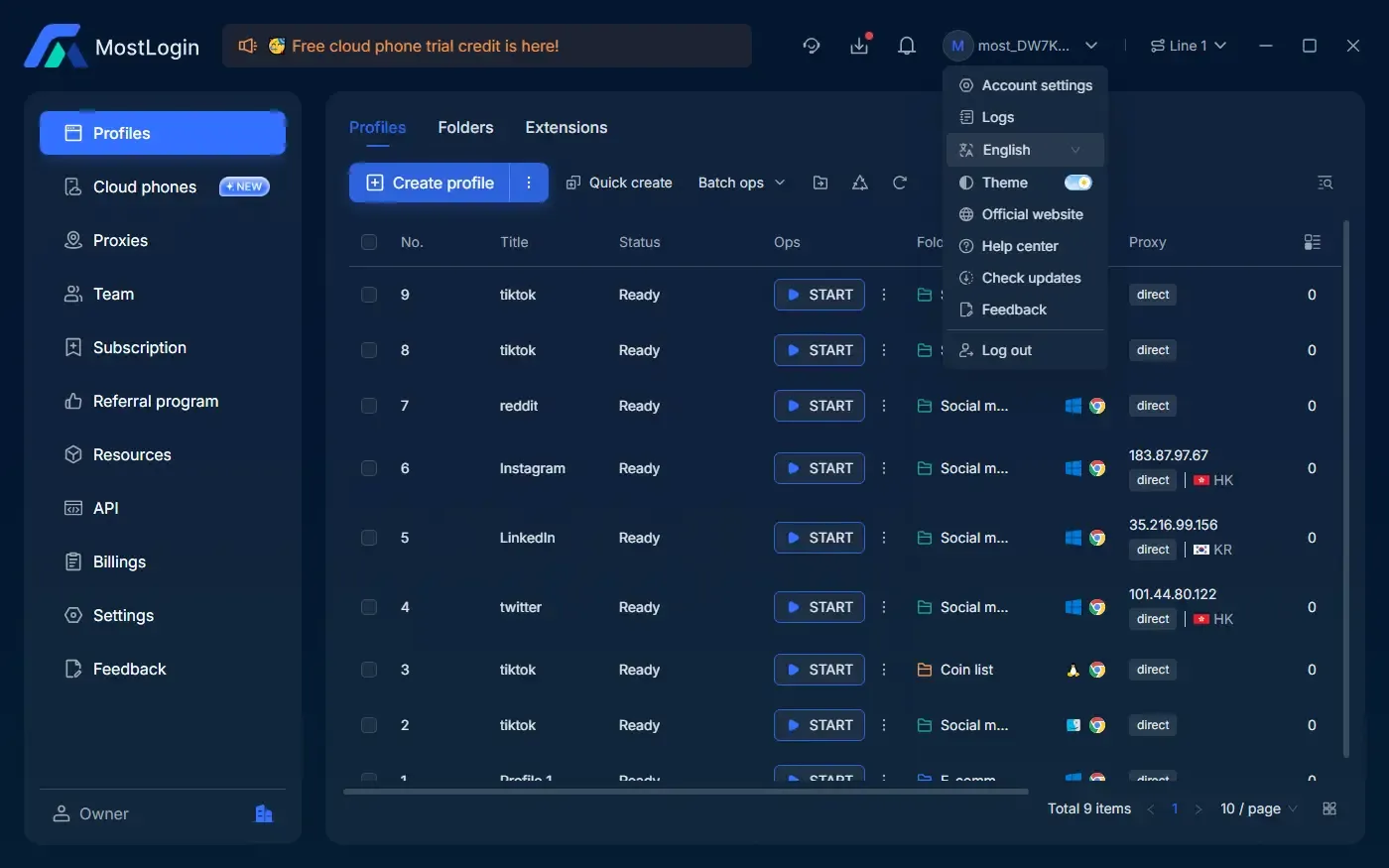 MostLogin 多帳號安全隔離運營
